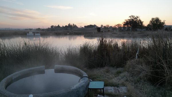 Benefits of Hot Springs - Hot springs or medicinal waters with high mineral content are those which emerge spontaneously from the core of the Earth, or are caught by means of drilling and, as a result of their physical and/or chemical characteristics, Paso Robles Hot Springs may exert therapeutical effects which relieve or restore people’s health.
These waters may have energetic factors such as the powerful ionization, mineralization, gases and PH variations.The mineral content of the waters may increase metabolism, accelerate healing, soothe muscles, improve blood circulation and detoxify the body’s lymphatic system.
These mineral hot springs located near Paso Robles may impart a wide range of benefits and are at times recommended for individuals who suffer from such conditions as arteriosclerosis, hypertension, diabetes, burns, arthritis, poor circulation, and other disorders.
The Hot Spring Water’s Just Right!
100.1º