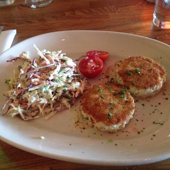 Coastal Kitchen - Jumbo lump crab cakes with coleslaw - New American Near Me - Dana Point, California