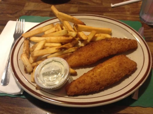 Photo of Howard Johnson's Restaurant - Lake Placid, NY, US. A little skimp on the fries for raising the Friday fish fry from $3.99 to $5.99 but good fish for the price I guess
