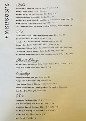 Menu photo 8 Emerson's Pittsburgh, PA