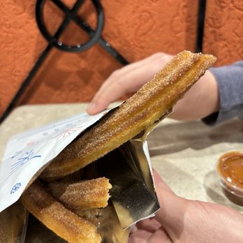 El Moro Churrería - 4 churros with cajeta - Desserts Near Me - Costa Mesa, California El Moro Churrería - 4 churros with cajeta - Desserts Near Me - Costa Mesa, California