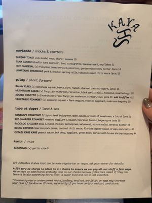 Menu photo 2 Kaya Orlando, FL