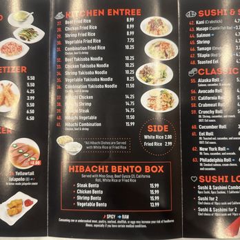 Sushi Ohayo - Hibachi Box (I got Steak) and substituted tamago sushi from California sushi Roll.  Great deal ONLY at $15.99 - Sushi Bars Near Me - Chantilly, Virginia