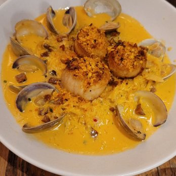 Boca - Spaghetti squash and scallops (very good) - New American Near Me - Sarasota, Florida