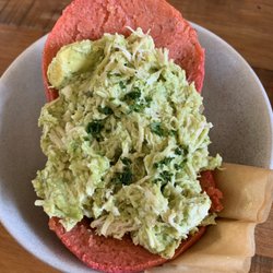 Olas Arepas - The reina with red arepa!