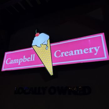 Campbell Creamery - Sign - Ice Cream & Frozen Yogurt Near Me - Campbell, California Campbell Creamery - Sign - Ice Cream & Frozen Yogurt Near Me - Campbell, California