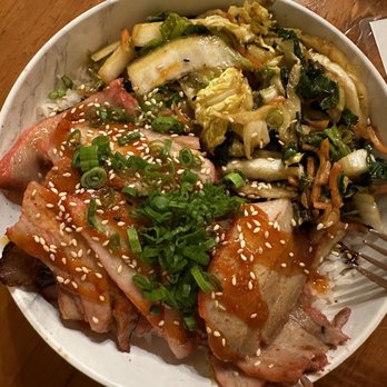 Sunset 89 - Pork Charsiu bowl with streamed rice - Asian Fusion Near Me - Page, Arizona Sunset 89 - Pork Charsiu bowl with streamed rice - Asian Fusion Near Me - Page, Arizona