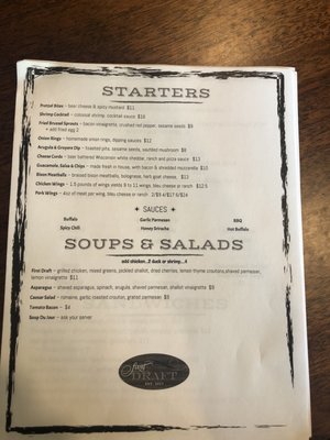 Menu photo 7 First Draft Grayslake, IL