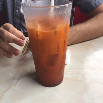 Deckhand Oyster Bar - Thai tea! Incredible! - Seafood Near Me - Austin, Texas