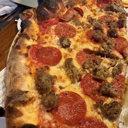 Sausage & Pepperoni Pizza well done Sausage & Pepperoni Pizza well done