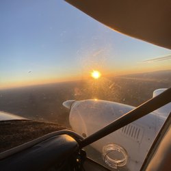 Greenville Aviation - Sunset from the multi engine