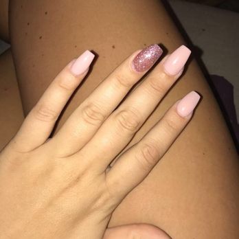 Pro nails spa - Gel full set//DND Fairy Dream//DND Pinky Star// Coffin shape - Nail Salons Near Me - Jessup, Maryland