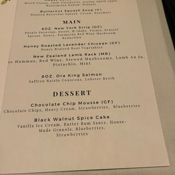 Black Walnut  - Private dining menu - New American Near Me - Oklahoma City, Oklahoma