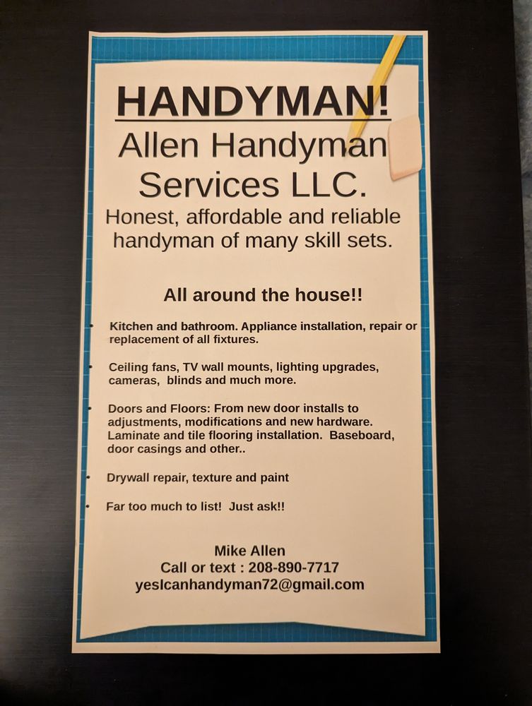 ALLEN HANDYMAN SERVICES Council, Idaho Handyman Phone Number Yelp