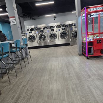 The Wash Room - View from inside. - Laundromat Near Me - Pensacola, Florida The Wash Room - View from inside. - Laundromat Near Me - Pensacola, Florida