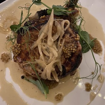 A Restaurant - Niman Ranch Pork chop, mmm mmm. - New American Near Me - Newport Beach, California