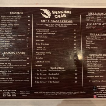 Shaking Crab - Park Slope - The Menu - Seafood Near Me - Brooklyn, New York Shaking Crab - Park Slope - The Menu - Seafood Near Me - Brooklyn, New York
