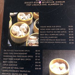 SAGA Kitchen - Yue Club menu