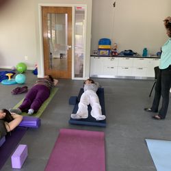 Metro Speech Therapy - Teaching yoga to her therapists beautifully mirrors her progress. ‍‍