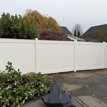 Mind The Craft - Took out old fence and installed a vinyl fence and gate. - Painters Near Me Mind The Craft - Took out old fence and installed a vinyl fence and gate. - Painters Near Me