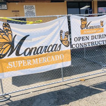 Monarcas Supermercado - Opening signage at front. - International Grocery Near Me - Hayward, California