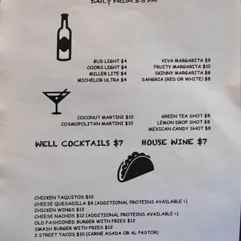 Viva Tequila - Happy hour menu - Burgers Near Me - Henderson, Nevada Viva Tequila - Happy hour menu - Burgers Near Me - Henderson, Nevada