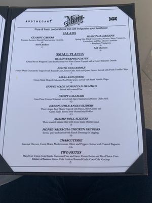 Menu photo 4 Apothecary Lounge Albuquerque, NM