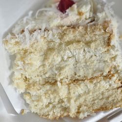 Pepe's Mexican Bar & Grill - Another look at that beautiful slice of coconut cake.