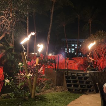 Wailele Luau - Fire show ! View from our table - Performing Arts Near Me - Lahaina, Hawaii Wailele Luau - Fire show ! View from our table - Performing Arts Near Me - Lahaina, Hawaii