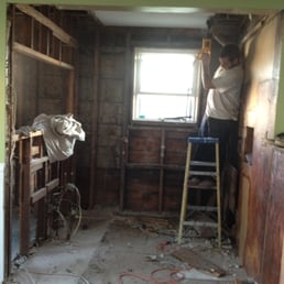 Kitchen during demo