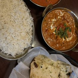 Butter Chicken + Chicken Tikka + Garlic Naan Butter Chicken + Chicken Tikka + Garlic Naan