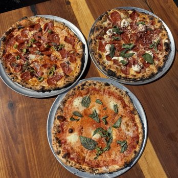 Brickery Pizza - Trio of yumminess - Pizza Near Me - Mendocino, California Brickery Pizza - Trio of yumminess - Pizza Near Me - Mendocino, California
