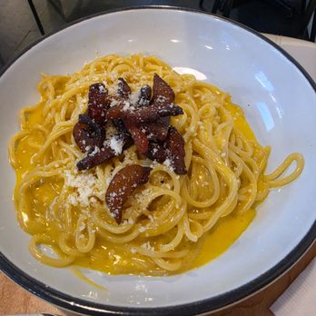 Pastaru Pastificio - Spaghetti carbonara - Italian Near Me - Mineola, New York Pastaru Pastificio - Spaghetti carbonara - Italian Near Me - Mineola, New York