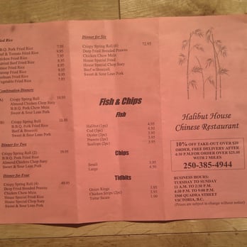 Halibut House Family - Menu page 1 - Chinese Near Me - Victoria, British Columbia Halibut House Family - Menu page 1 - Chinese Near Me - Victoria, British Columbia