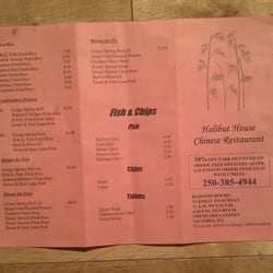 Halibut House Family - Menu page 1