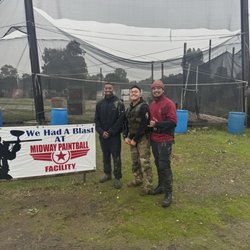 Midway Paintball Facility - First time my friends playing pball.