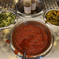 Mild salsa from the salsa bar