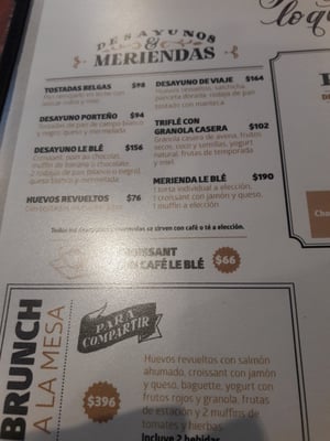 Menu photo 5 Le Blé Buenos Aires, C Menu photo 5 Le Blé Buenos Aires, C