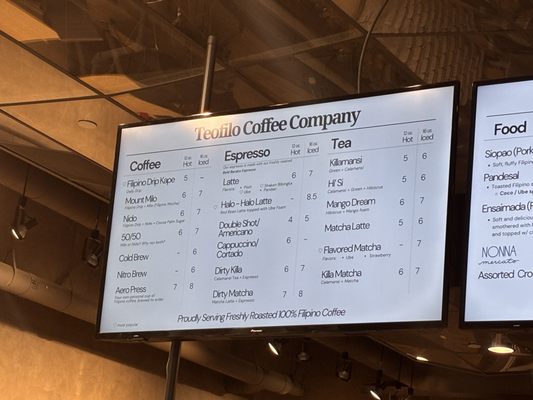 Menu photo 5 Teofilo Coffee Company Carson, CA