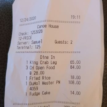 CanoeHouse - The check - Japanese Near Me - Kamuela, Hawaii CanoeHouse - The check - Japanese Near Me - Kamuela, Hawaii