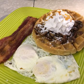 Zodiac Dinor - Caramel pecan waffle breakfast! So good! - Breakfast & Brunch Near Me - Erie, Pennsylvania Zodiac Dinor - Caramel pecan waffle breakfast! So good! - Breakfast & Brunch Near Me - Erie, Pennsylvania