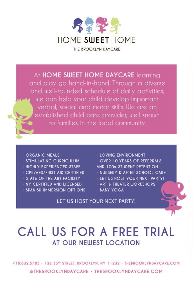 HOME SWEET HOME DAYCARE Updated May 2024 461 43rd St, Brooklyn, New