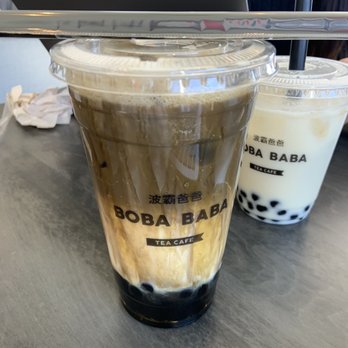 Boba Baba - Hojicha Latte-Iced - Tea Rooms Near Me - Cary, North Carolina Boba Baba - Hojicha Latte-Iced - Tea Rooms Near Me - Cary, North Carolina