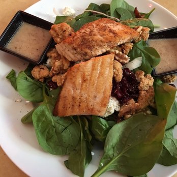 LBLE Lounge - Spinach salad with opah - New American Near Me - Honolulu, Hawaii