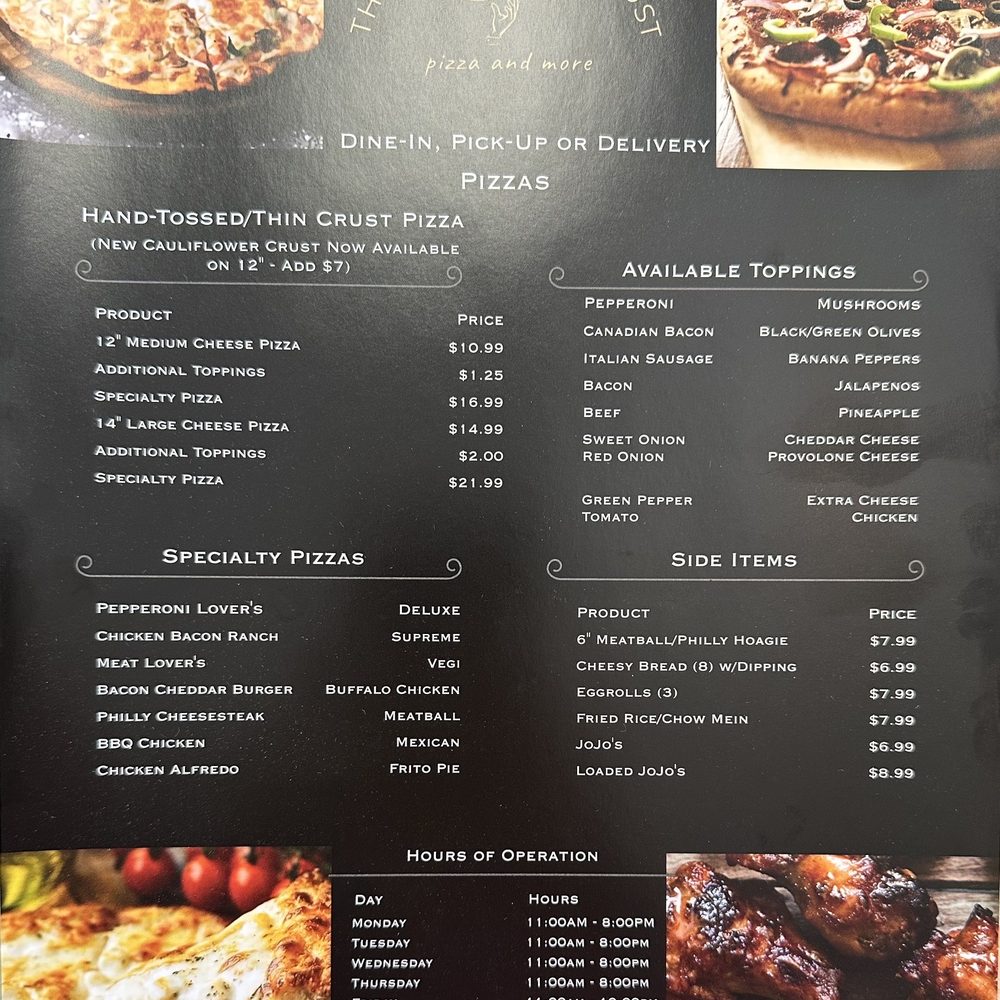 The Clarksville Crust - Menu - Chicken Wings Near Me - Clarksville, Texas The Clarksville Crust - Menu - Chicken Wings Near Me - Clarksville, Texas