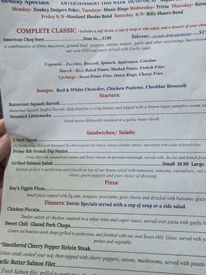 Menu photo 1 The Olde Theater Diner Coventry, RI