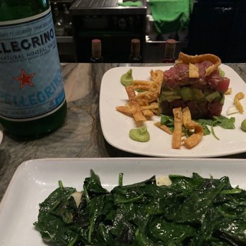 Breeze Cuisine - Spinach sauté with Peruvian side. - Latin American Near Me - Shelton, Connecticut
