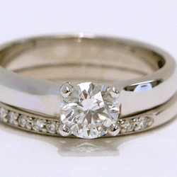 He wanted something simple yet unique. We worked with the computer to make this symbol of his love.
