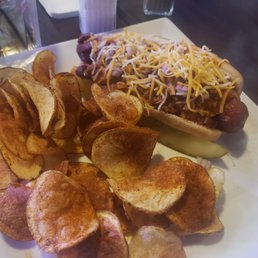 Hot dog with chili Hot dog with chili
