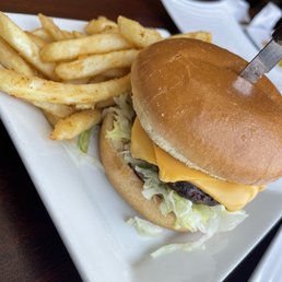 Cheeseburger and fries Cheeseburger and fries